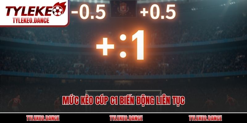 Mức kèo Cúp C1 biến động liên tục